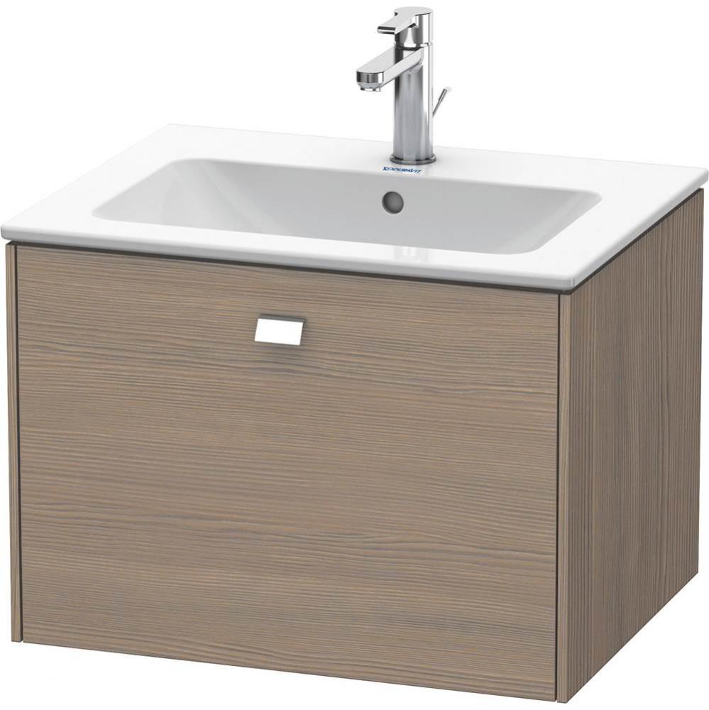 Brioso One Drawer Wall-Mount Vanity Unit Oak Terra