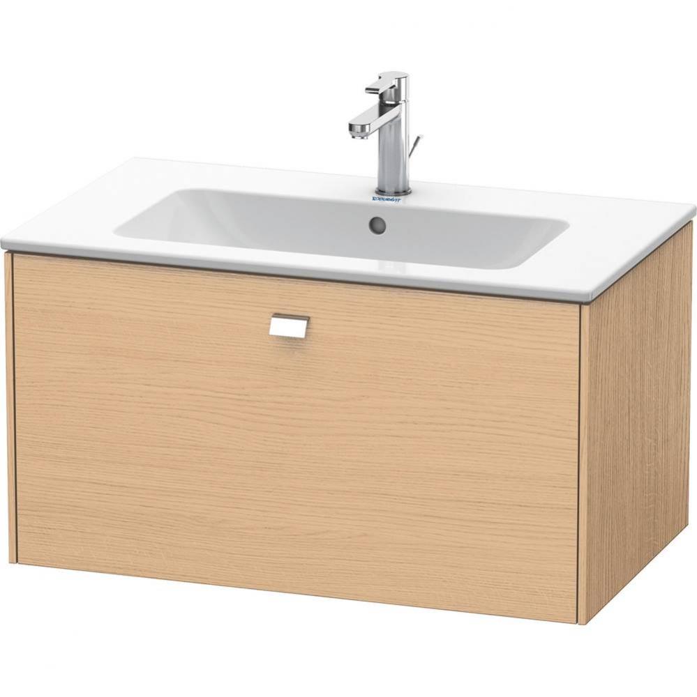 Brioso One Drawer Wall-Mount Vanity Unit Natural Oak