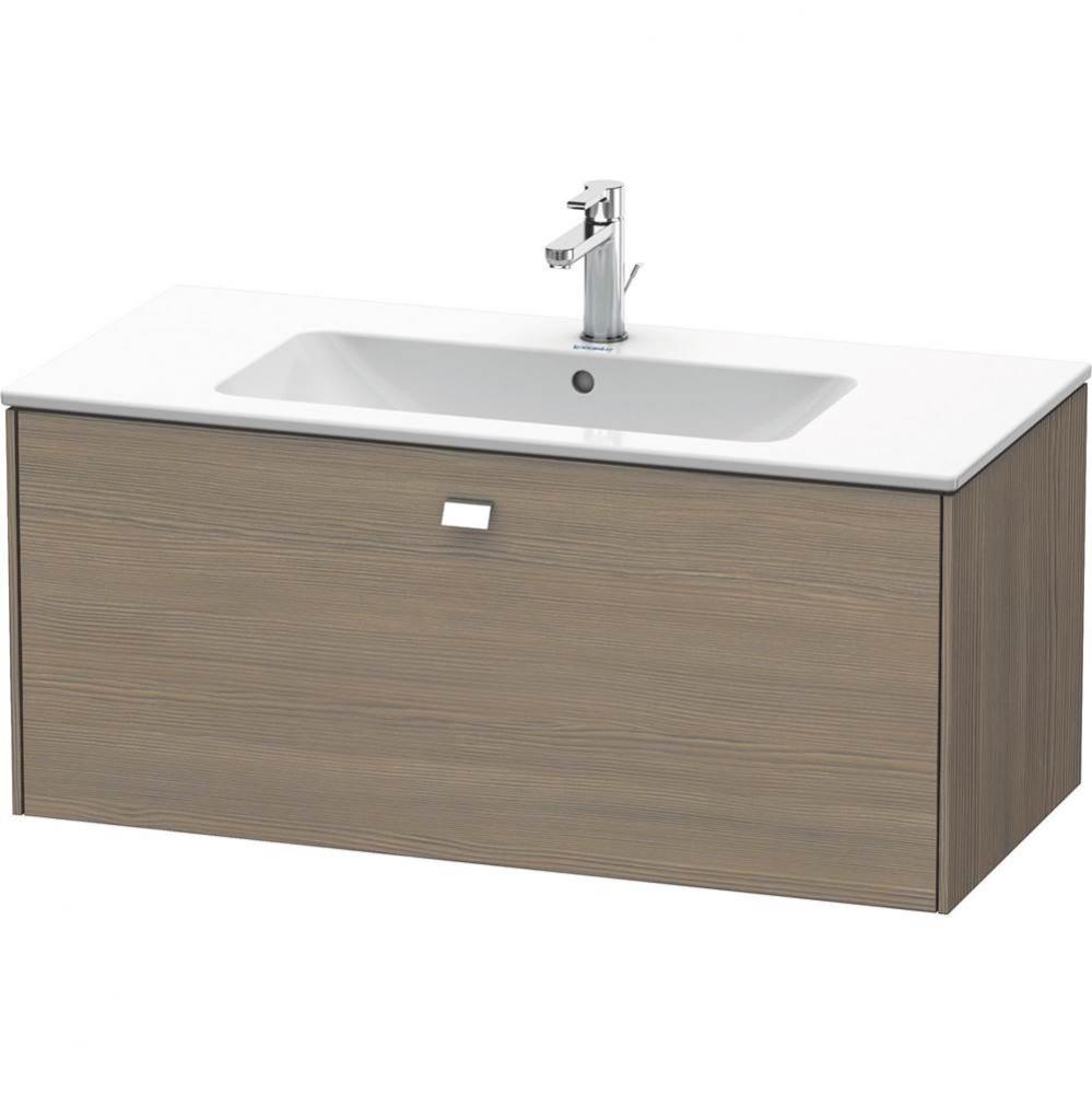 Brioso One Drawer Wall-Mount Vanity Unit Oak Terra