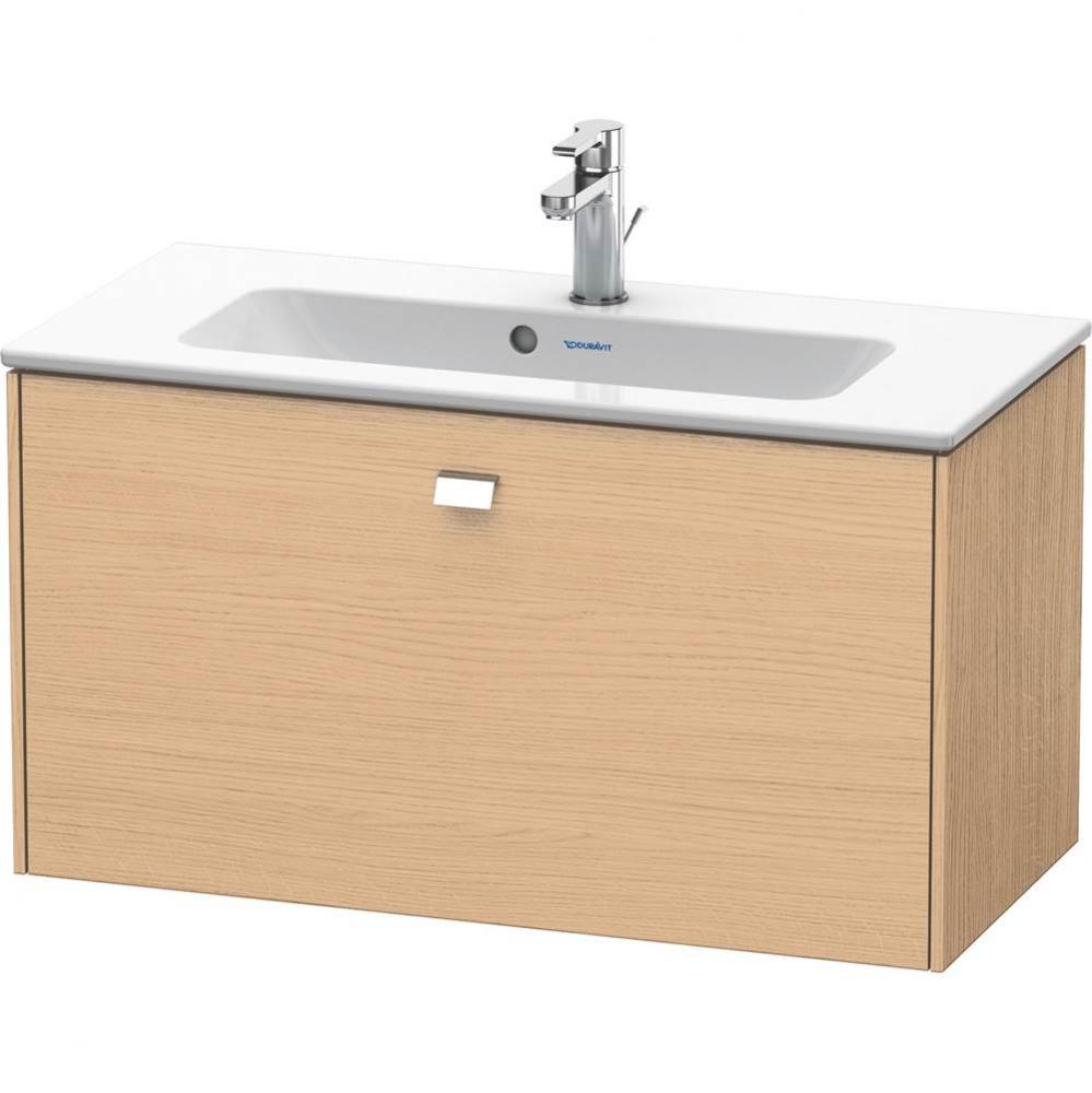 Brioso One Drawer Wall-Mount Vanity Unit Natural Oak