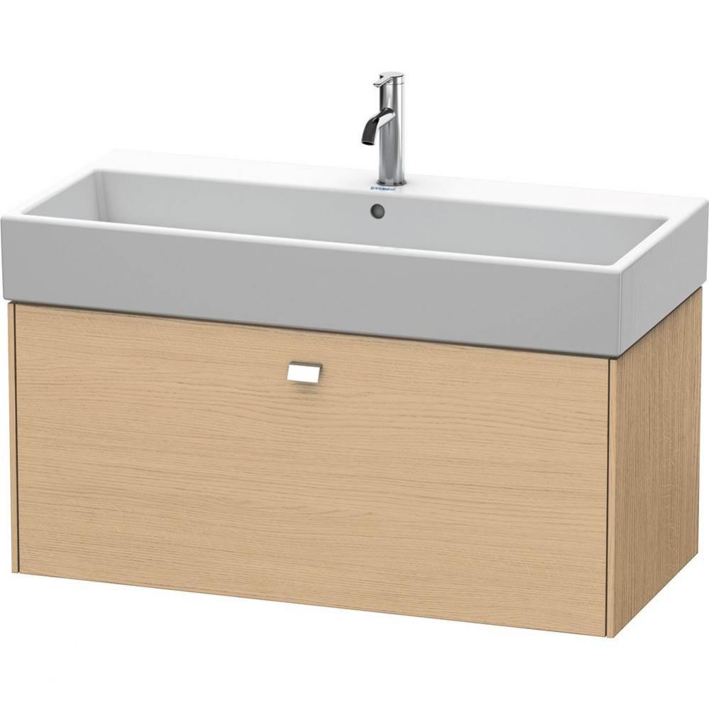 Brioso One Drawer Wall-Mount Vanity Unit Natural Oak