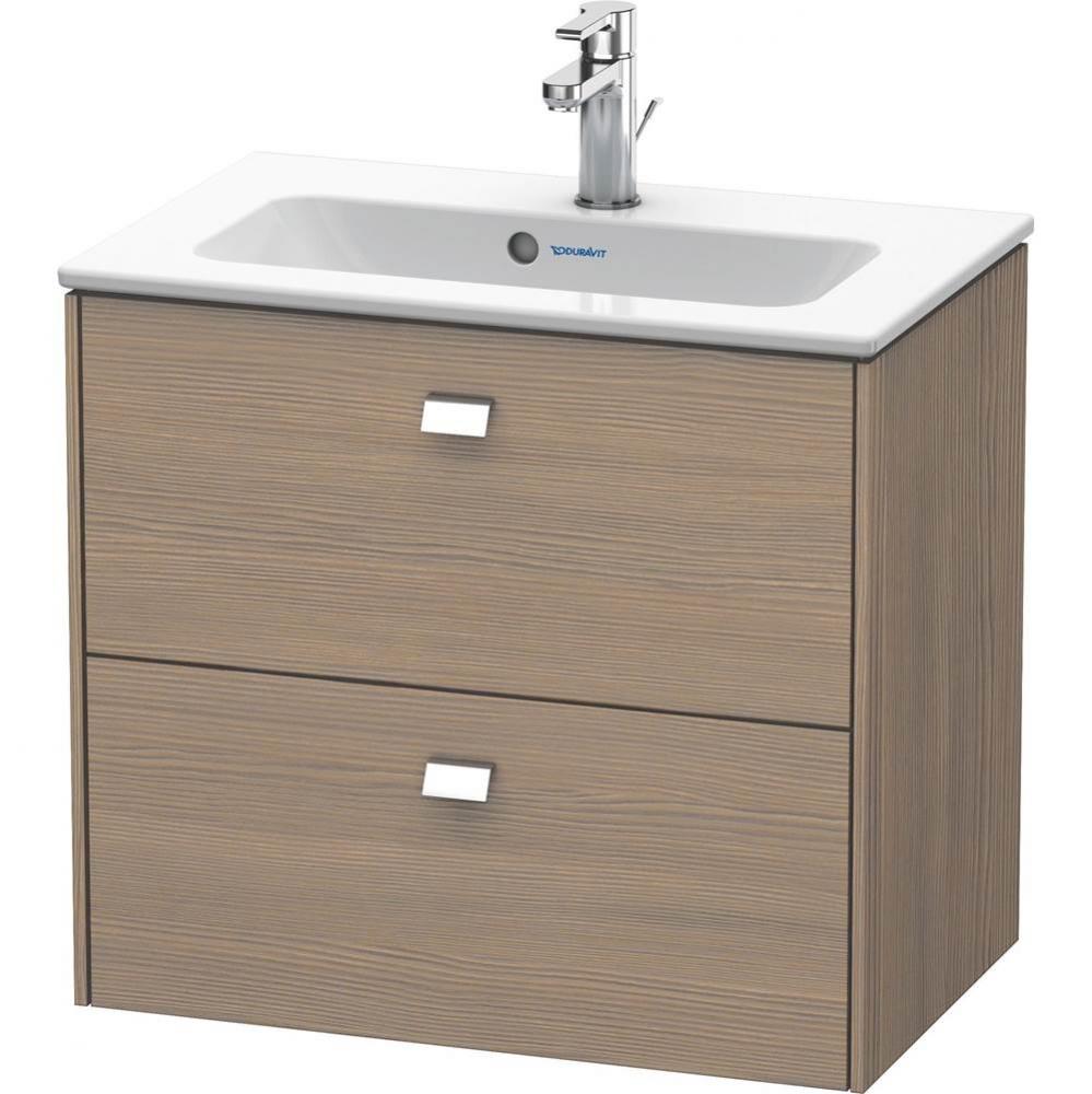 Brioso Two Drawer Wall-Mount Vanity Unit Oak Terra