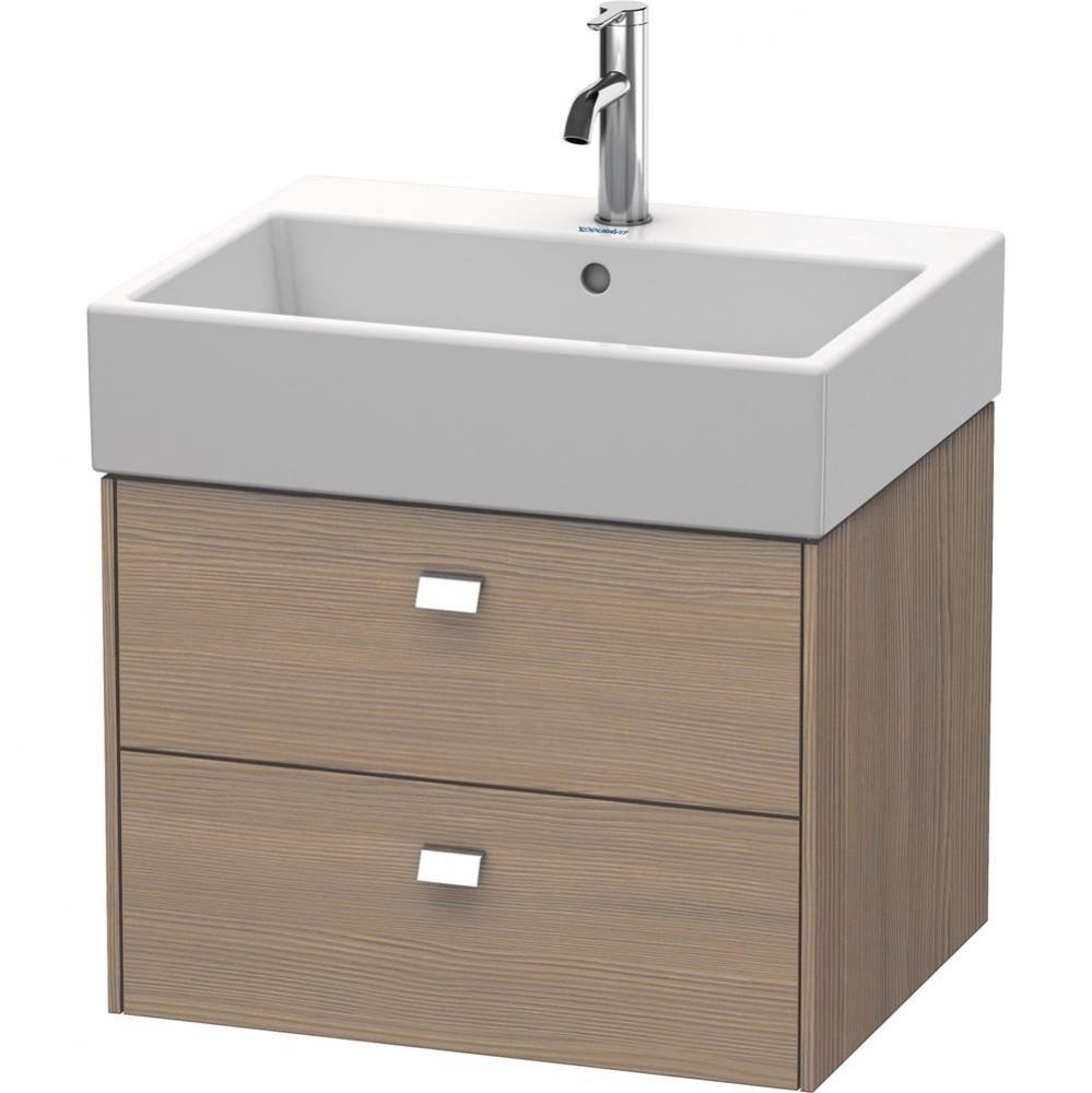 Brioso Two Drawer Wall-Mount Vanity Unit Oak Terra