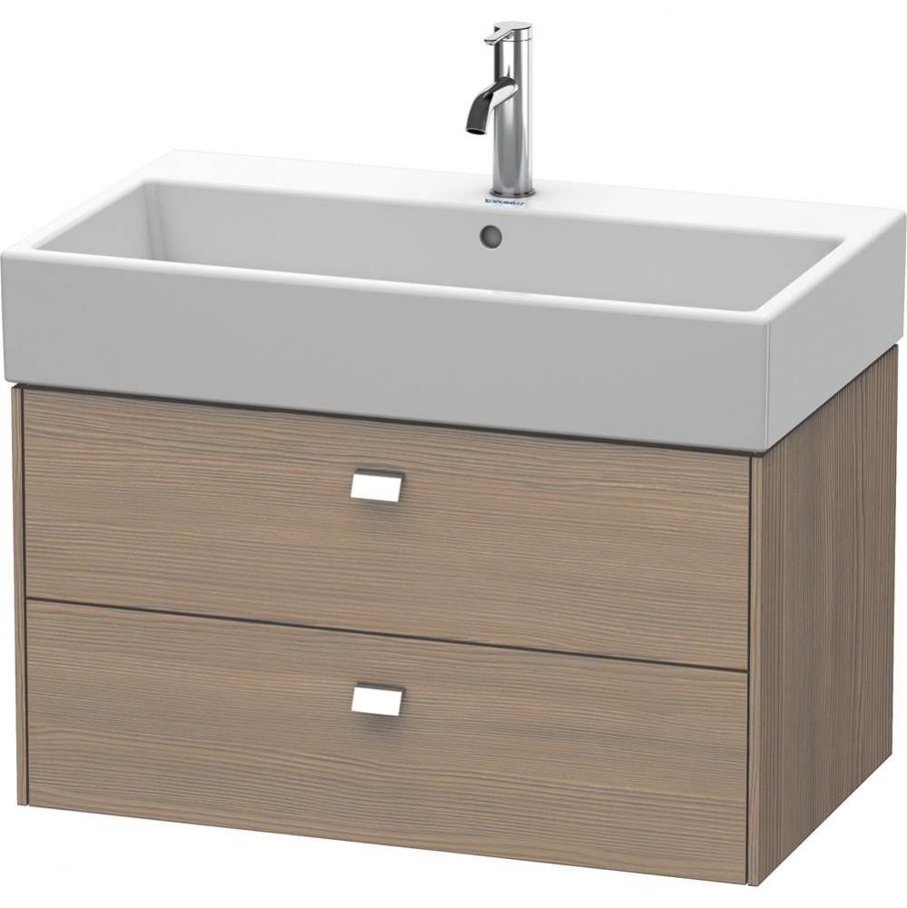 Brioso Two Drawer Wall-Mount Vanity Unit Oak Terra