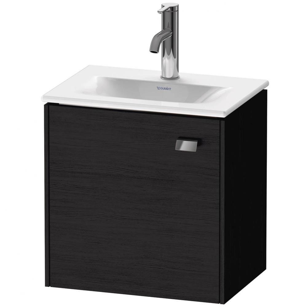 Brioso One Door Wall-Mount Vanity Unit Oak Black