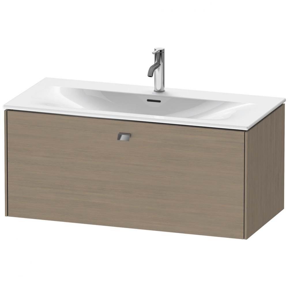 Brioso One Drawer Wall-Mount Vanity Unit Oak Terra