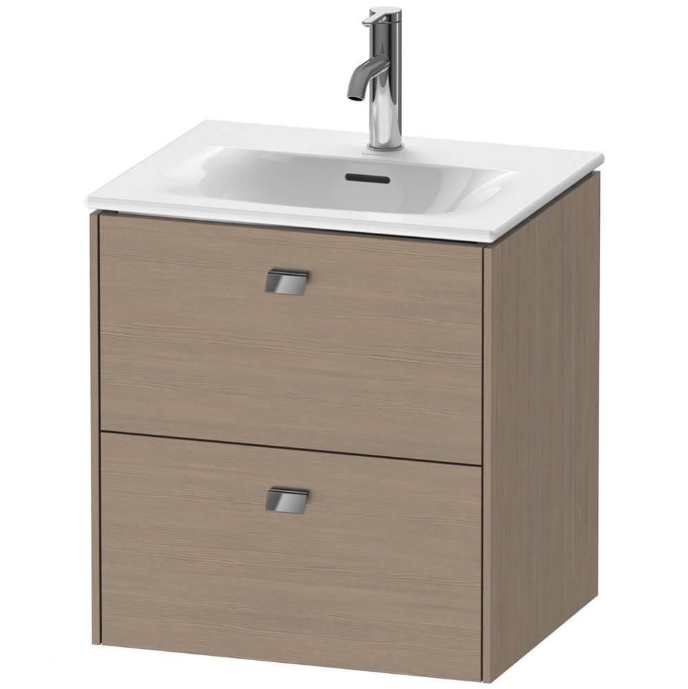 Brioso Two Drawer Wall-Mount Vanity Unit Oak Terra