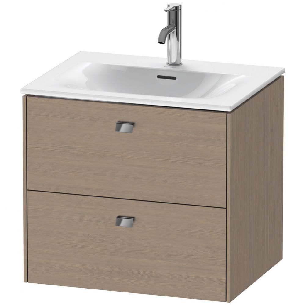 Brioso Two Drawer Wall-Mount Vanity Unit Oak Terra