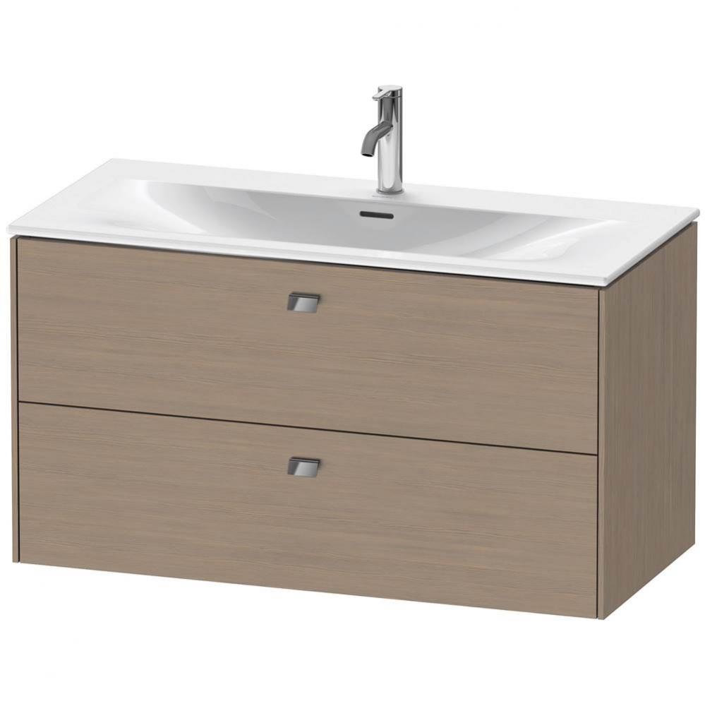 Brioso Two Drawer Wall-Mount Vanity Unit Oak Terra