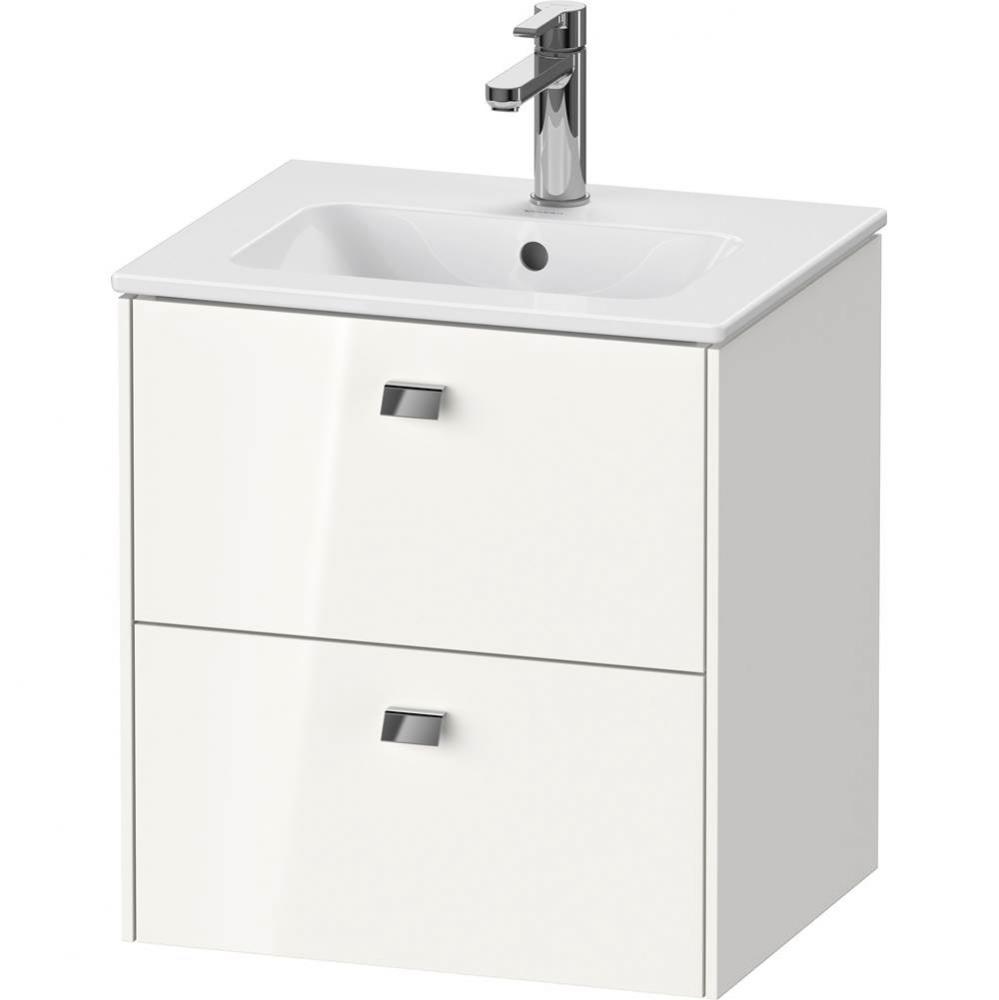 Brioso Two Drawer Wall-Mount Vanity Unit White