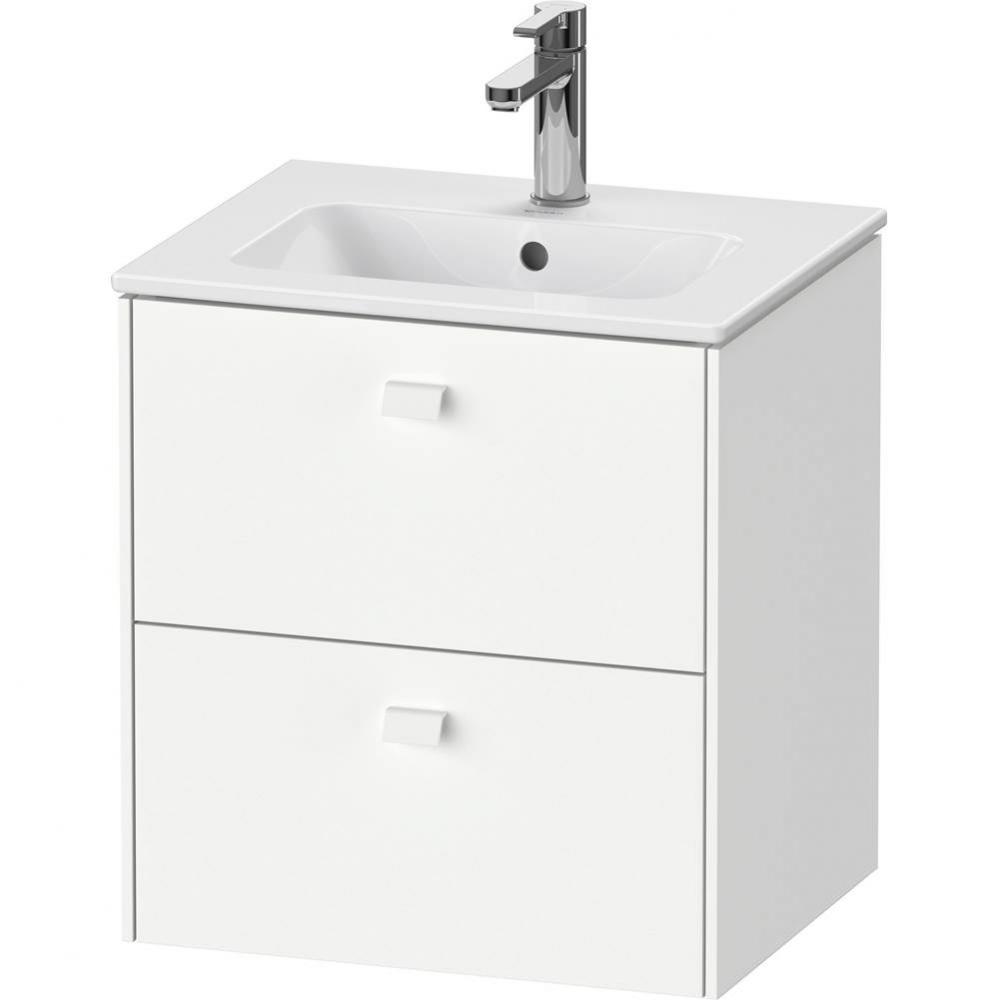 Brioso Two Drawer Wall-Mount Vanity Unit White