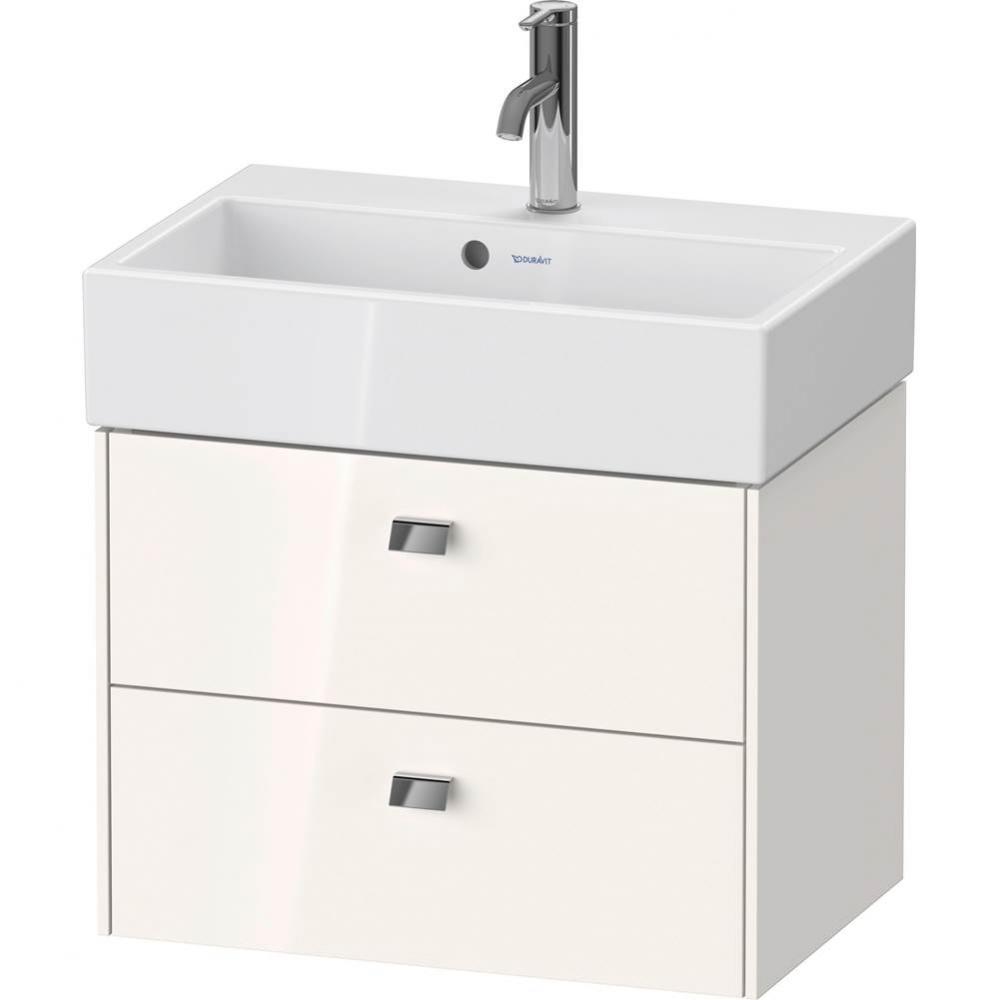 Brioso Two Drawer Wall-Mount Vanity Unit White