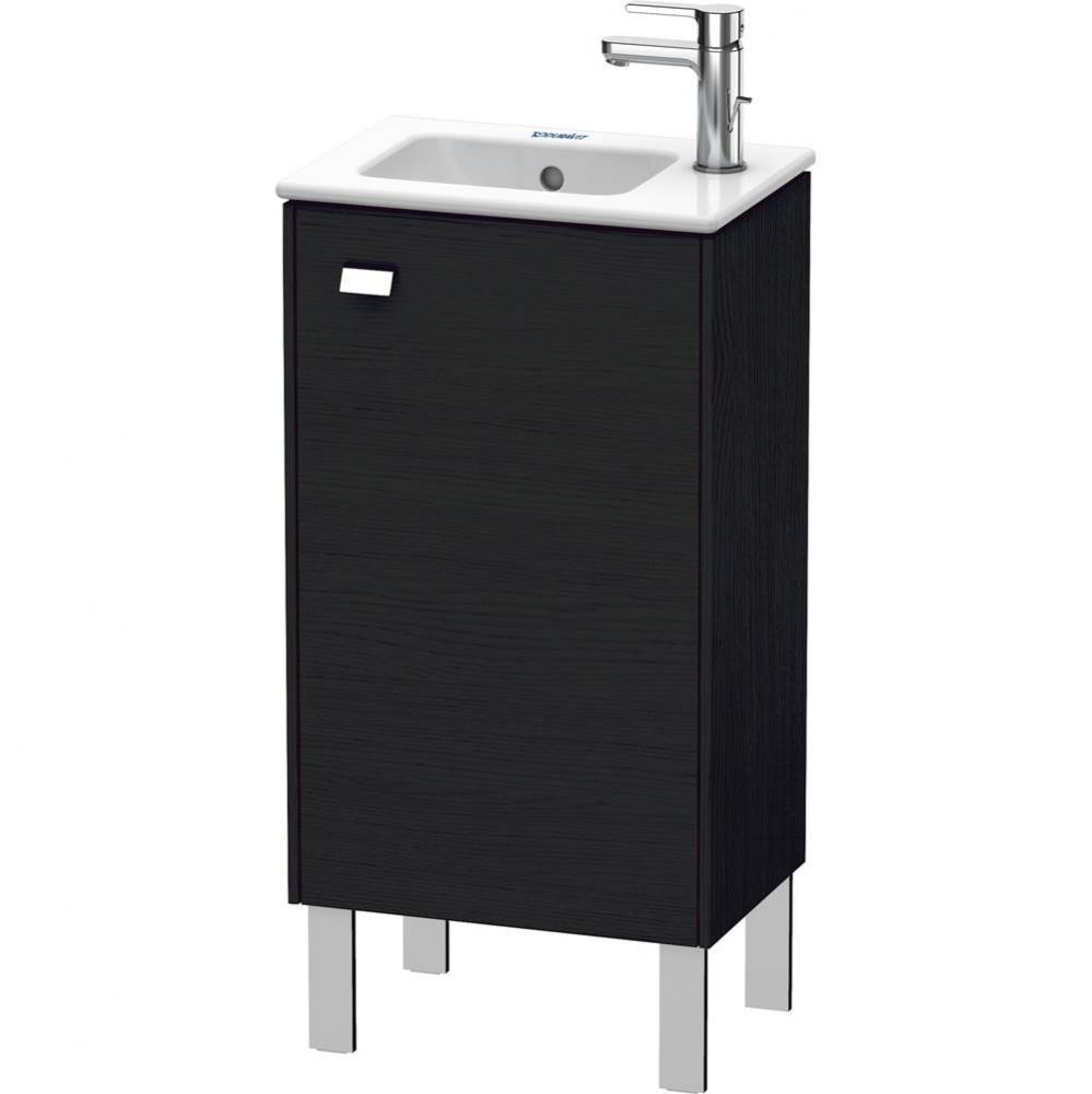 Brioso One Door Floorstanding Vanity Unit Oak Black