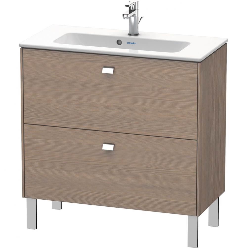 Brioso Two Drawer Floorstanding Vanity Unit Oak Terra