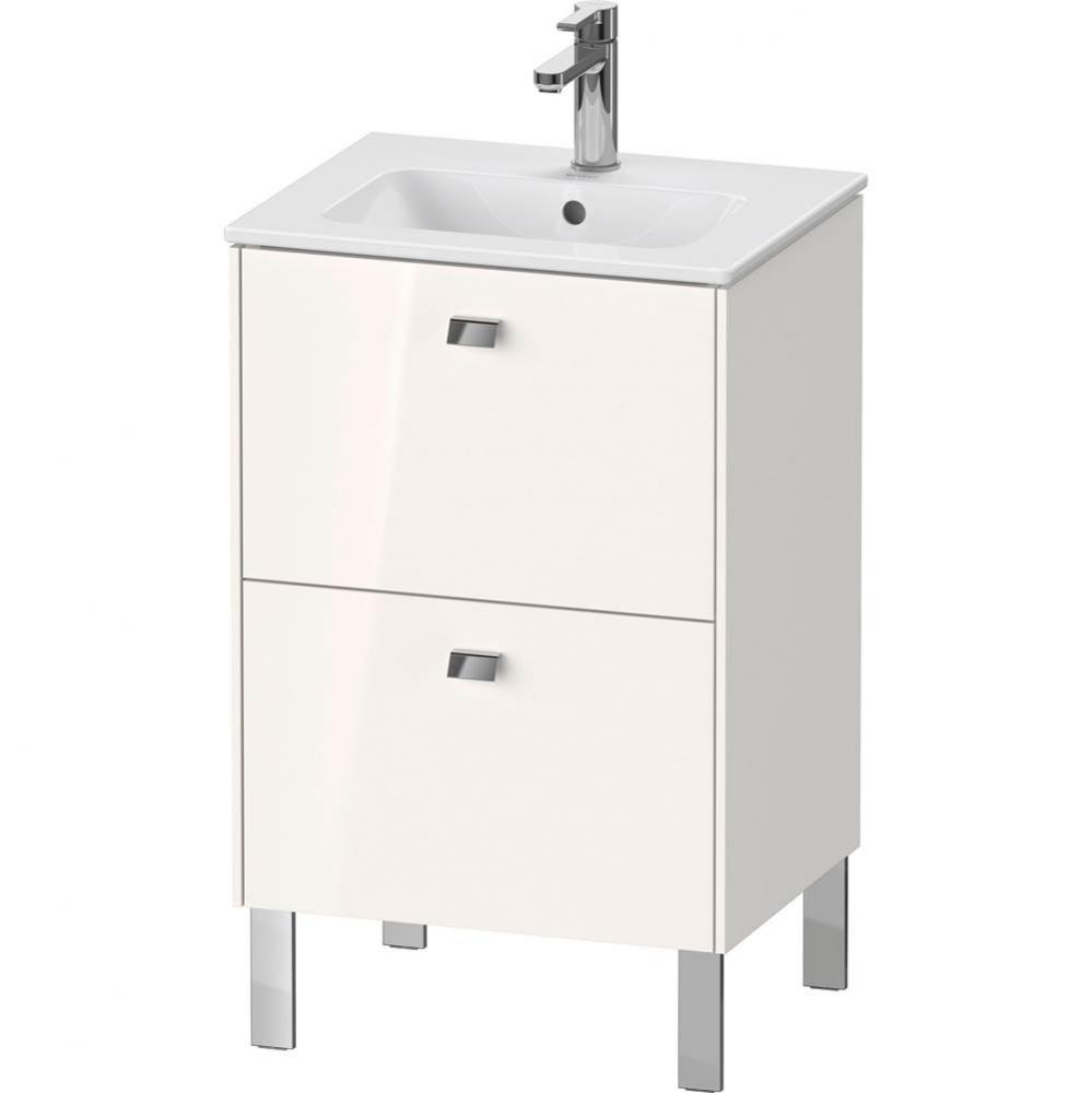 Brioso Two Drawer Floorstanding Vanity Unit White