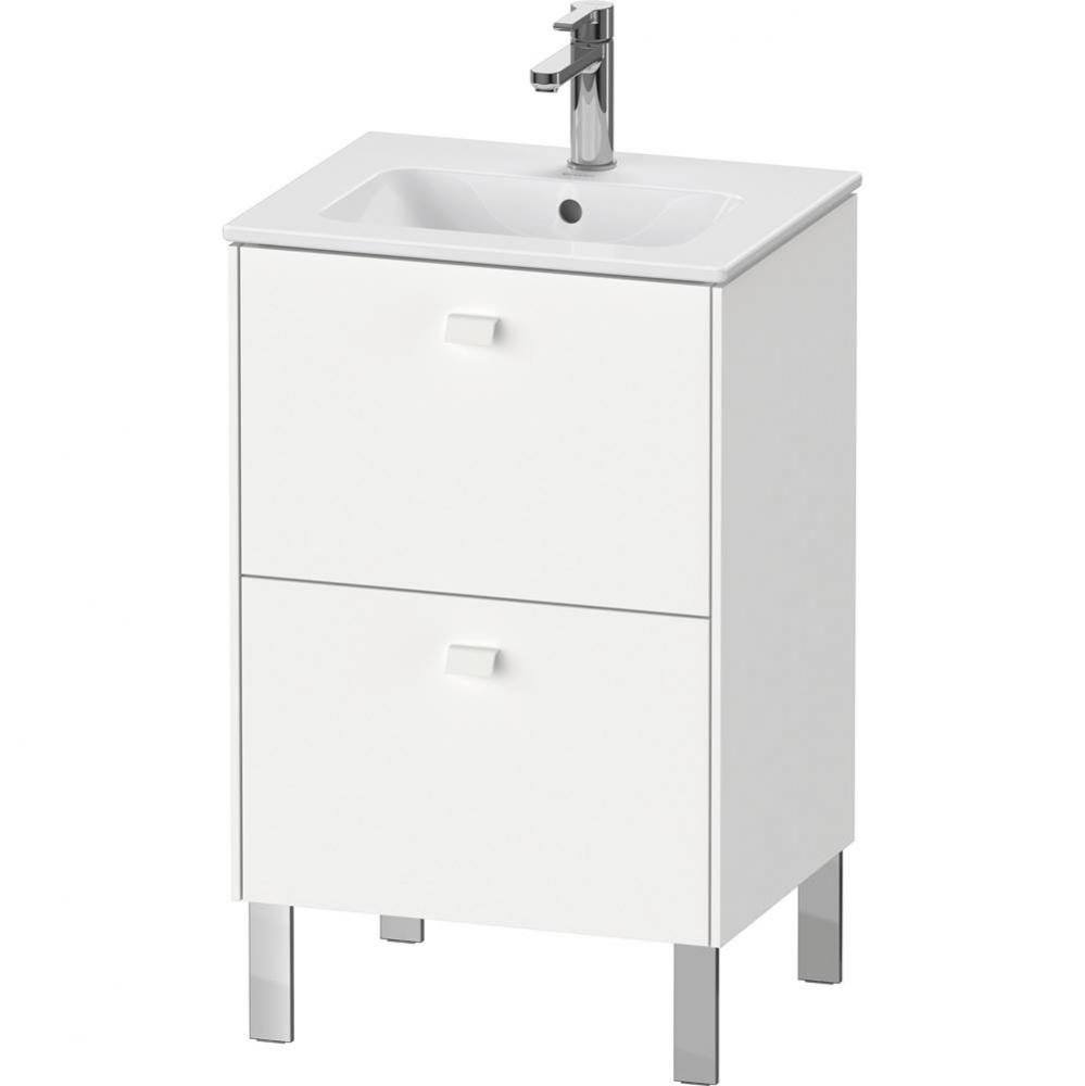 Brioso Two Drawer Floorstanding Vanity Unit White