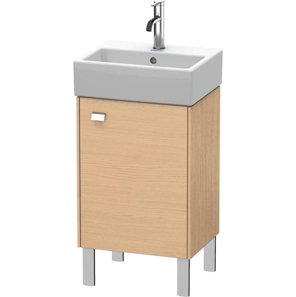 Brioso One Door Floorstanding Vanity Unit Natural Oak