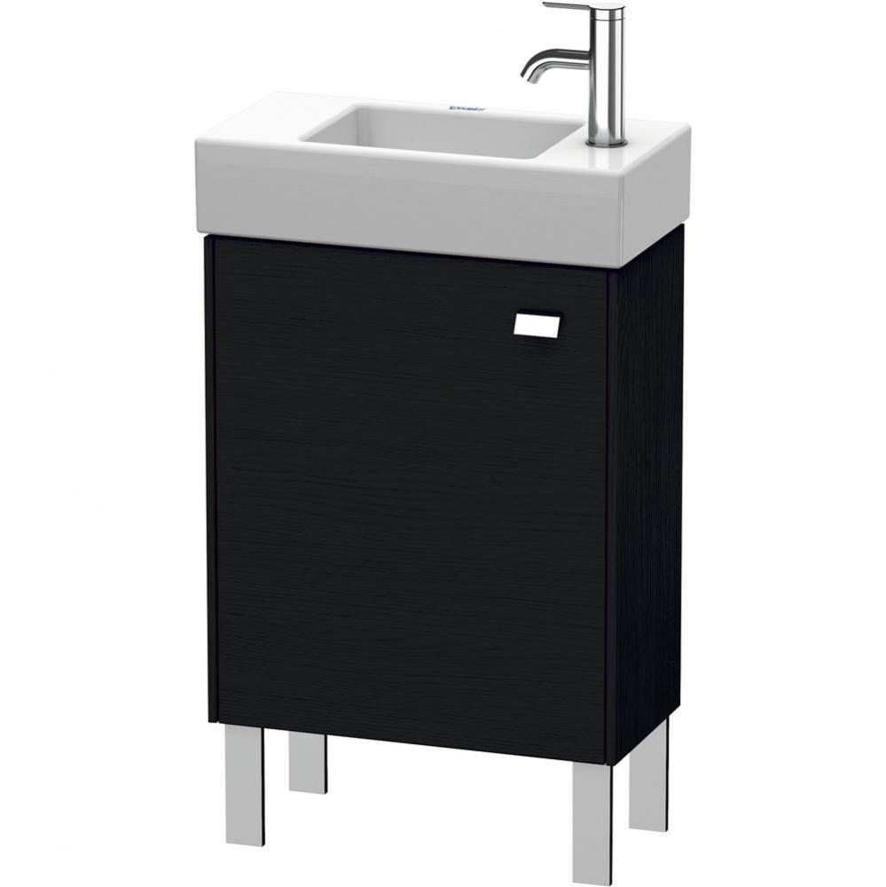 Brioso One Door Floorstanding Vanity Unit Oak Black