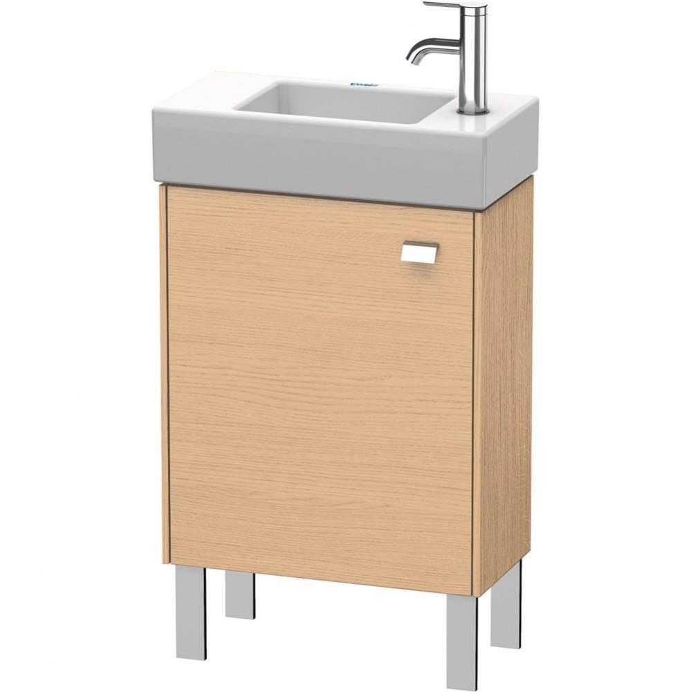 Brioso One Door Floorstanding Vanity Unit Natural Oak