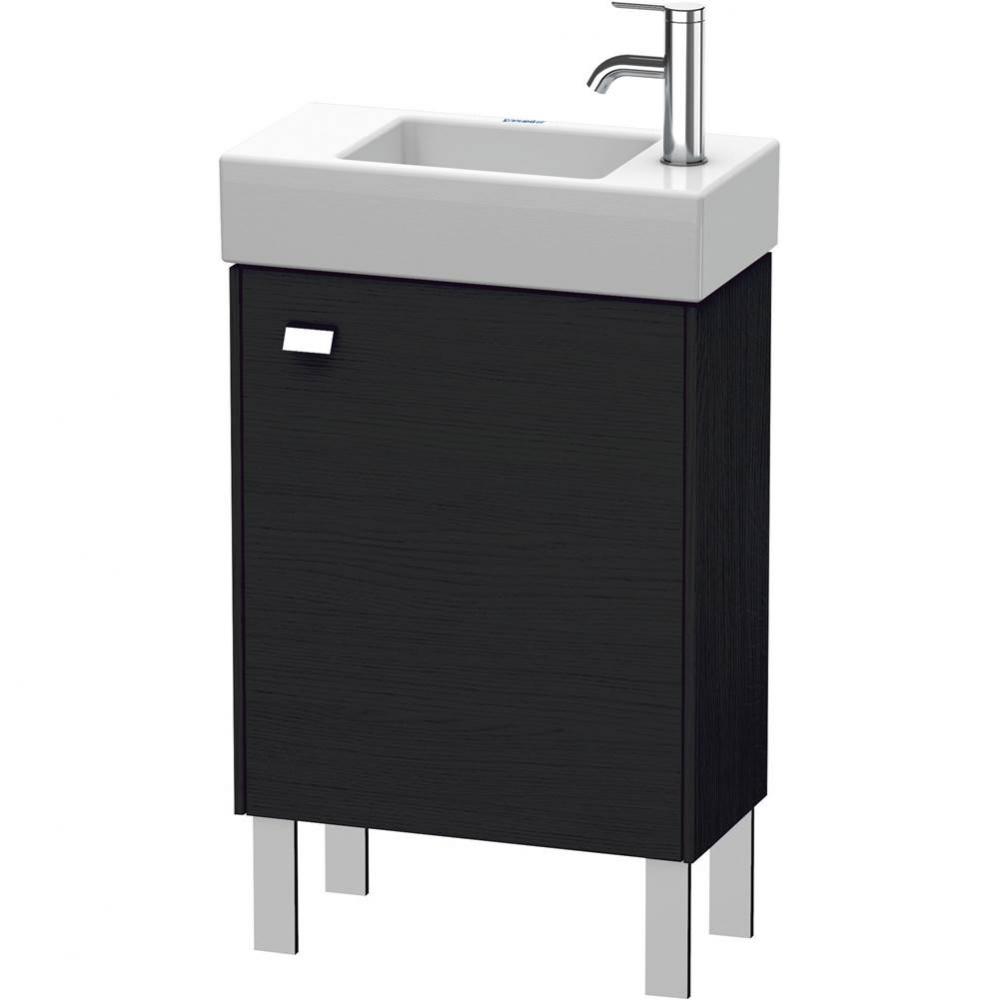 Brioso One Door Floorstanding Vanity Unit Oak Black