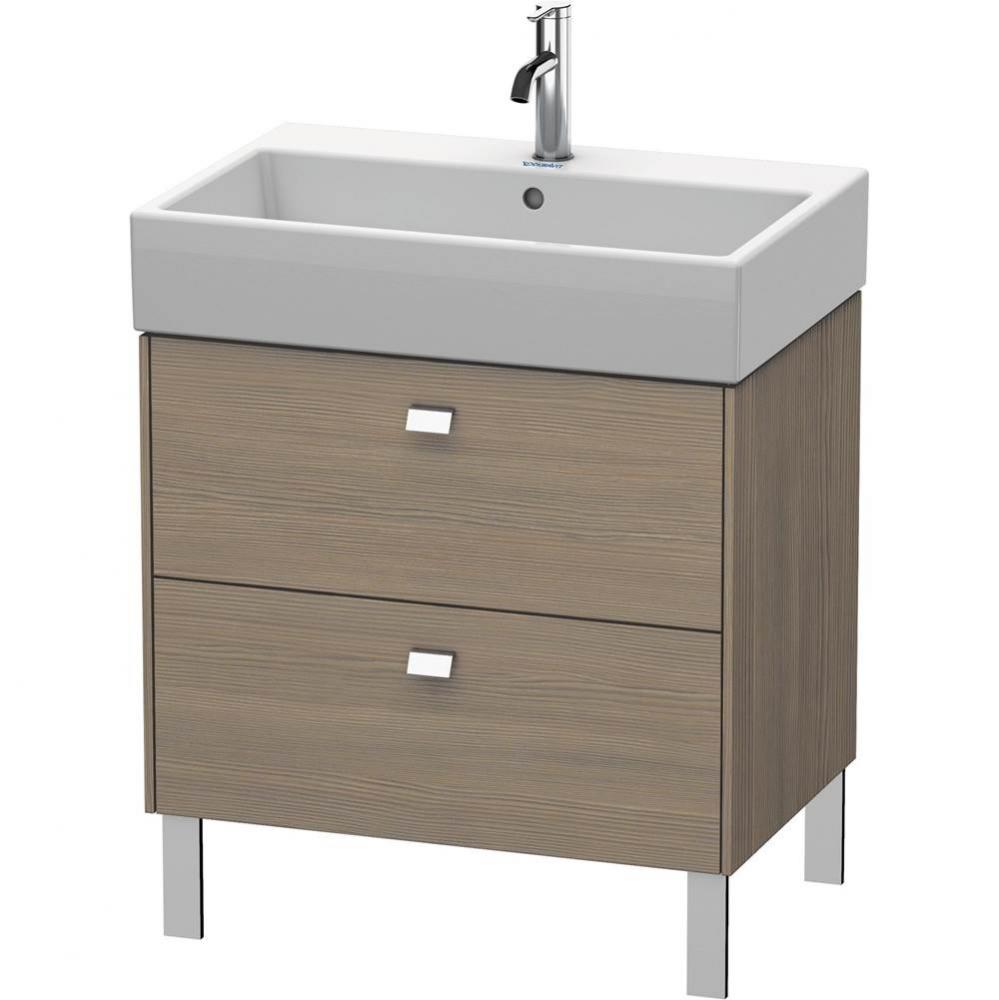 Brioso Two Drawer Floorstanding Vanity Unit Oak Terra