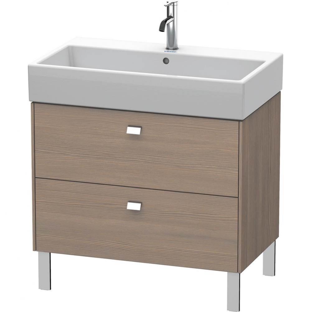 Brioso Two Drawer Floorstanding Vanity Unit Oak Terra