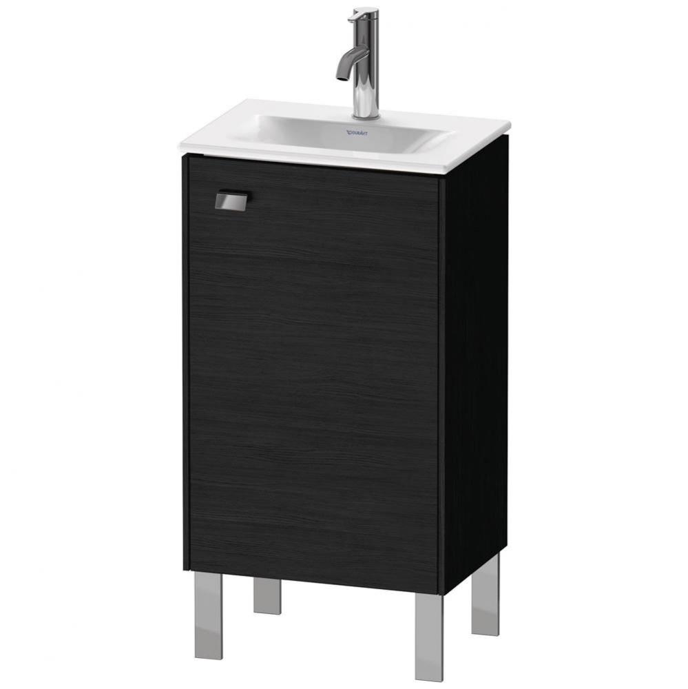 Brioso One Door Floorstanding Vanity Unit Oak Black