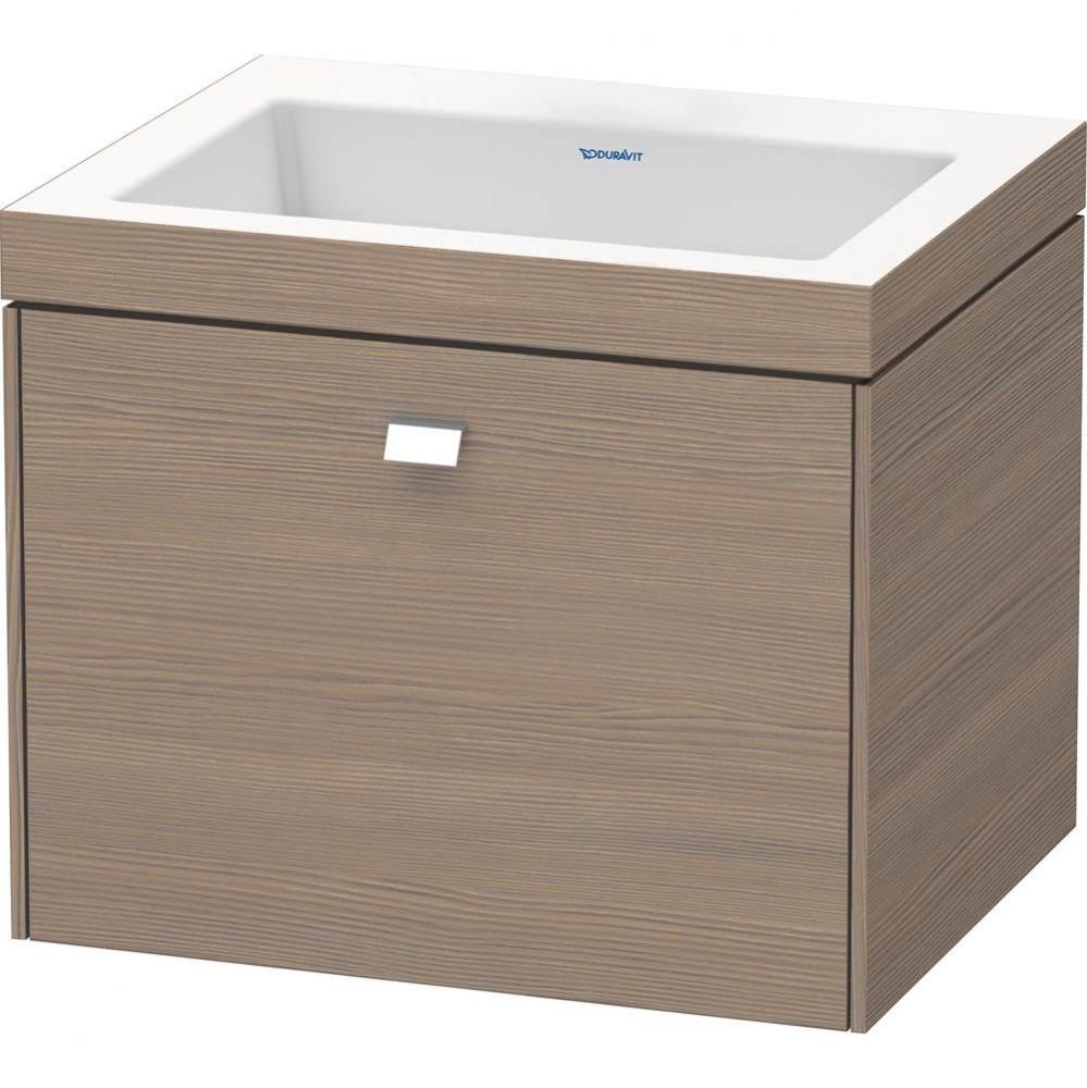 Brioso One Drawer C-Bonded Wall-Mount Vanity Kit Oak Terra