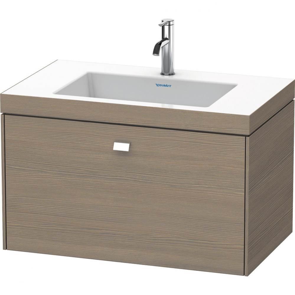 Brioso One Drawer C-Bonded Wall-Mount Vanity Kit Oak Terra