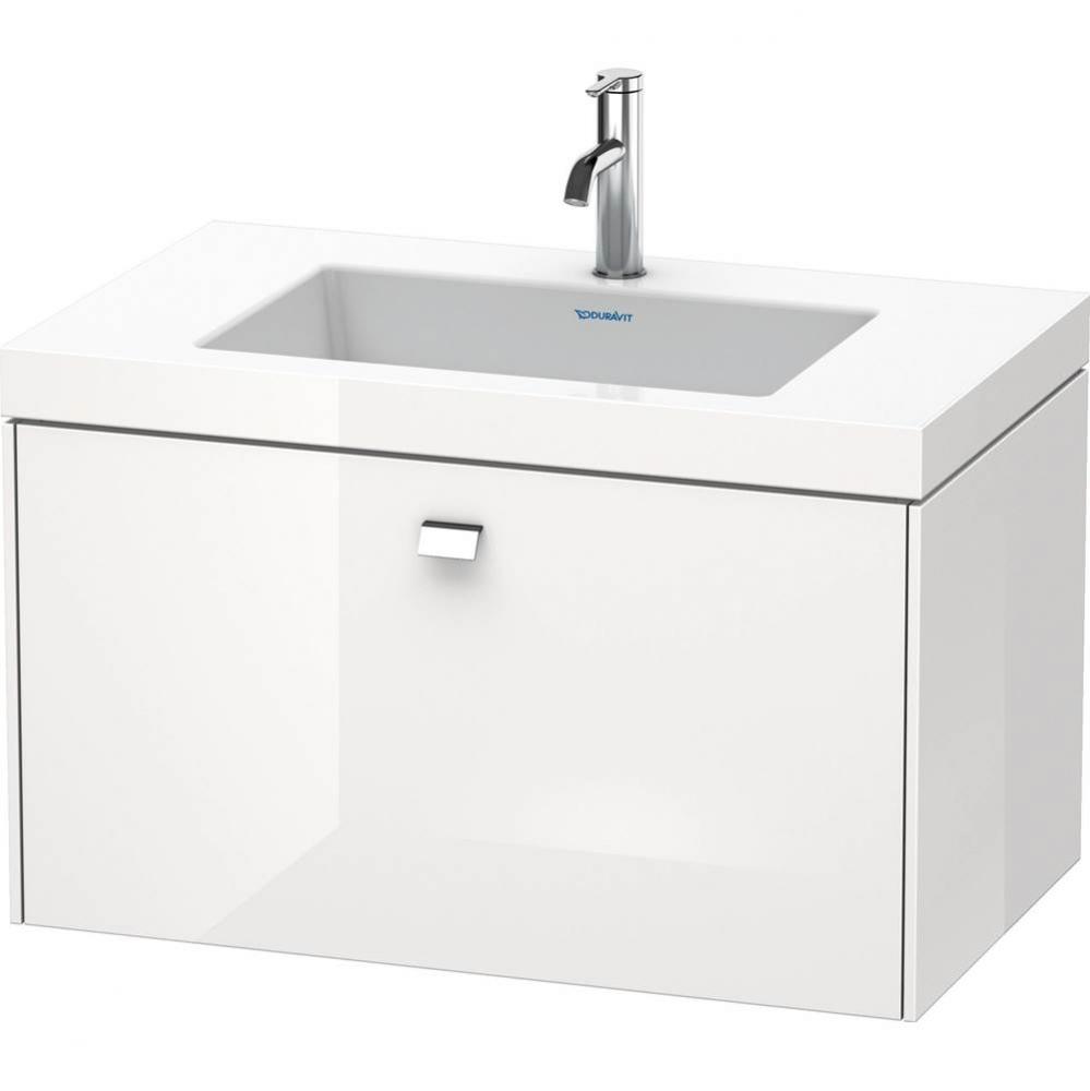 Duravit Brioso C-Bonded Wall-Mounted Vanity  White Matte