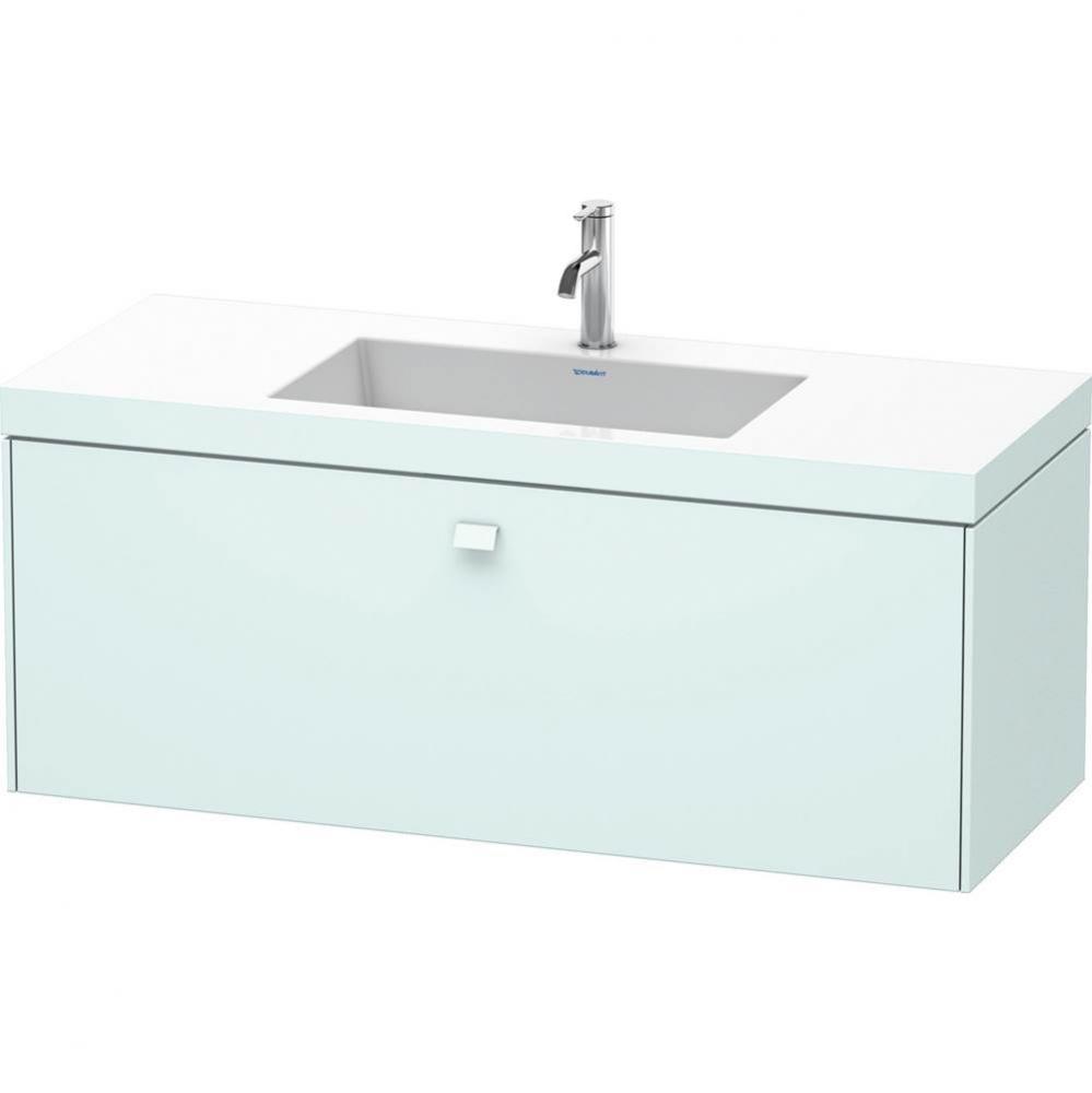 Duravit Brioso C-Bonded Wall-Mounted Vanity  Light Blue Matte