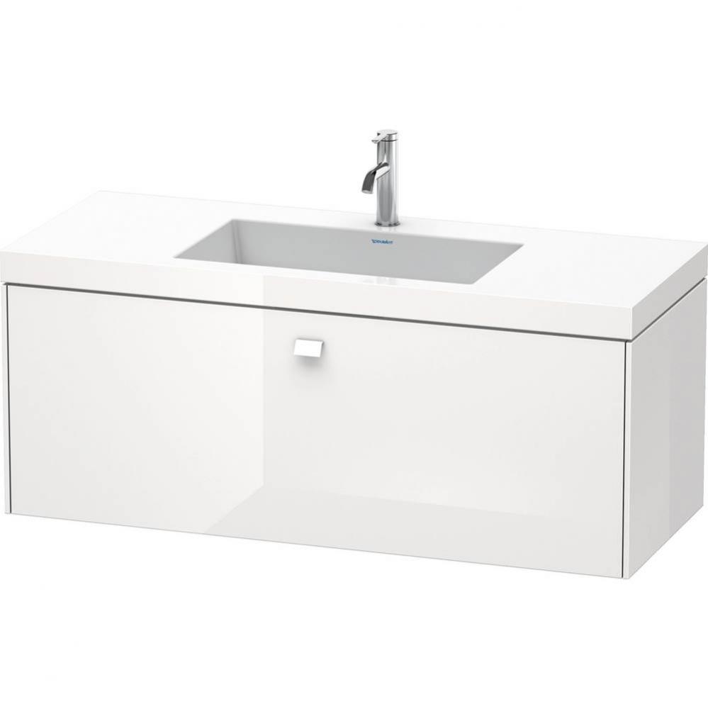 Duravit Brioso C-Bonded Wall-Mounted Vanity  White Matte