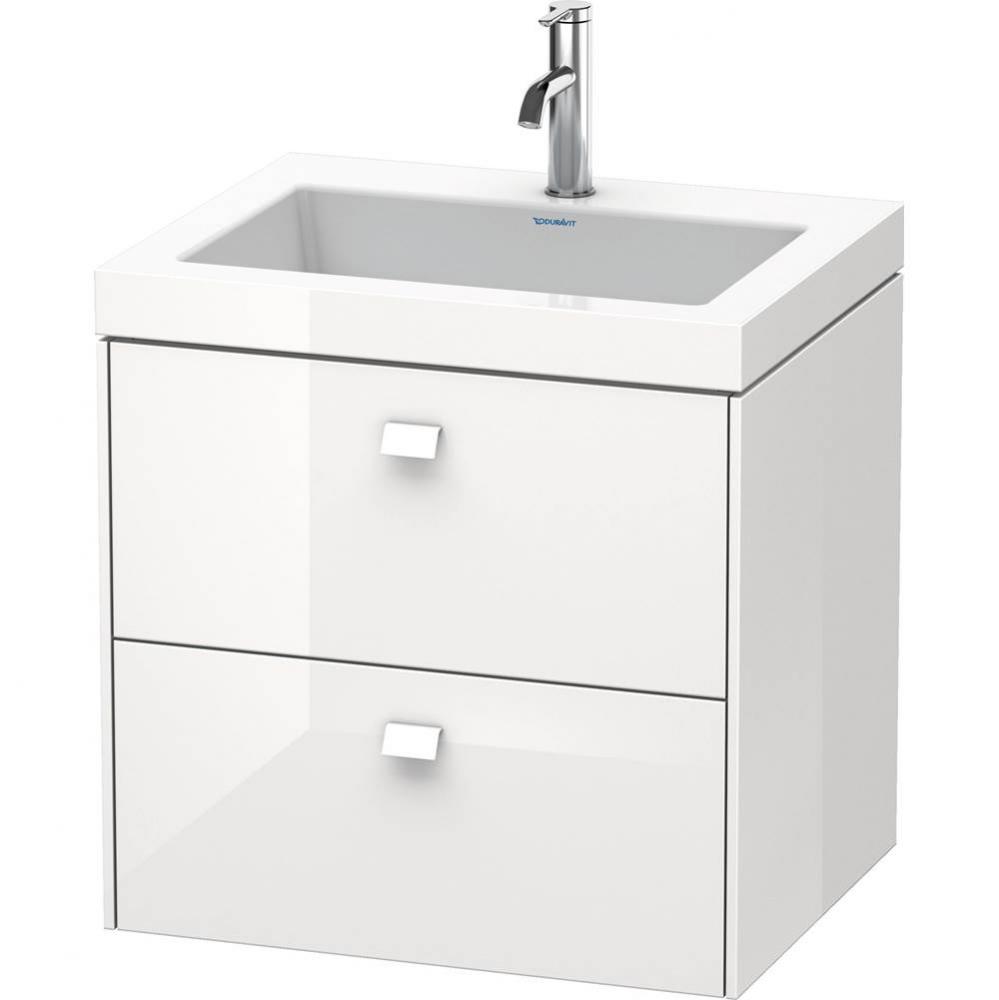 Duravit Brioso C-Bonded Wall-Mounted Vanity  White High Gloss