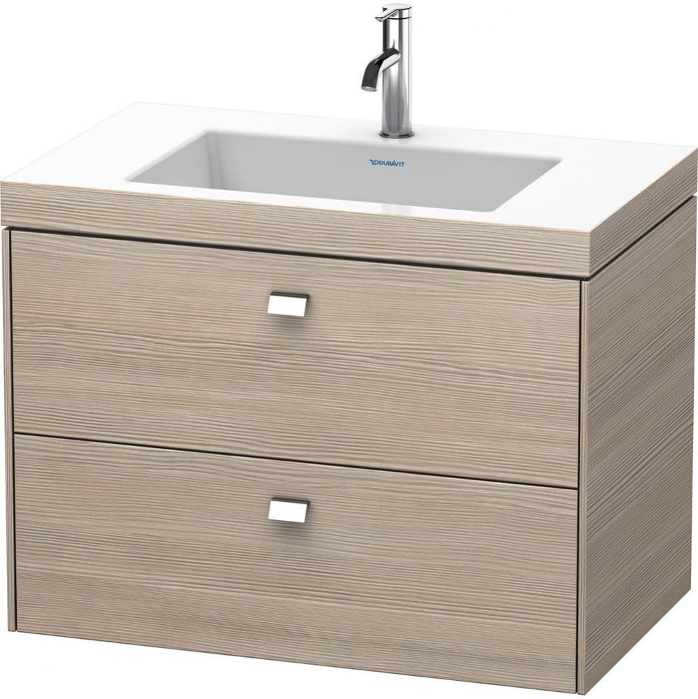 Duravit Brioso C-Bonded Wall-Mounted Vanity  Pine Silver