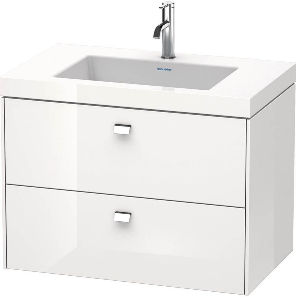 Duravit Brioso C-Bonded Wall-Mounted Vanity  Natural Walnut