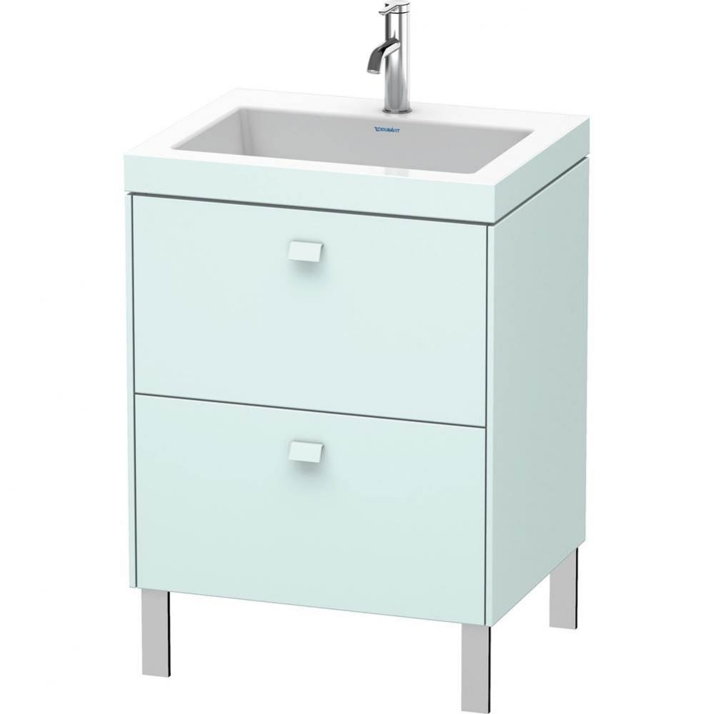 Duravit Brioso C-Bonded Floorstanding Vanity  Light Blue Matte