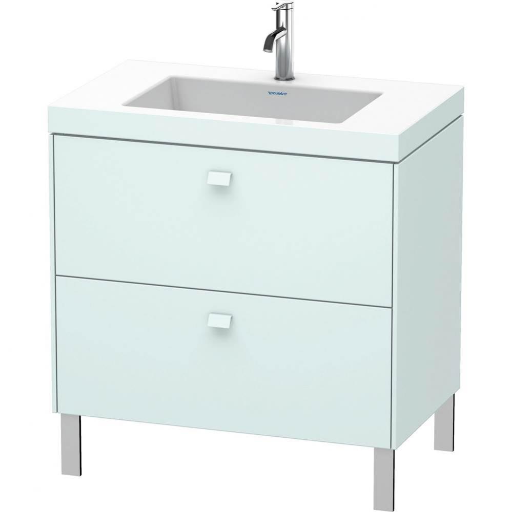 Duravit Brioso C-Bonded Floorstanding Vanity  Light Blue Matte