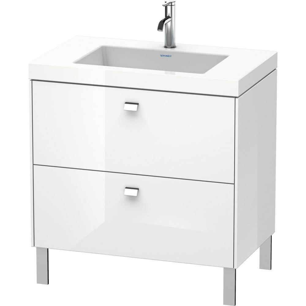 Duravit Brioso C-Bonded Floorstanding Vanity  Pine Silver