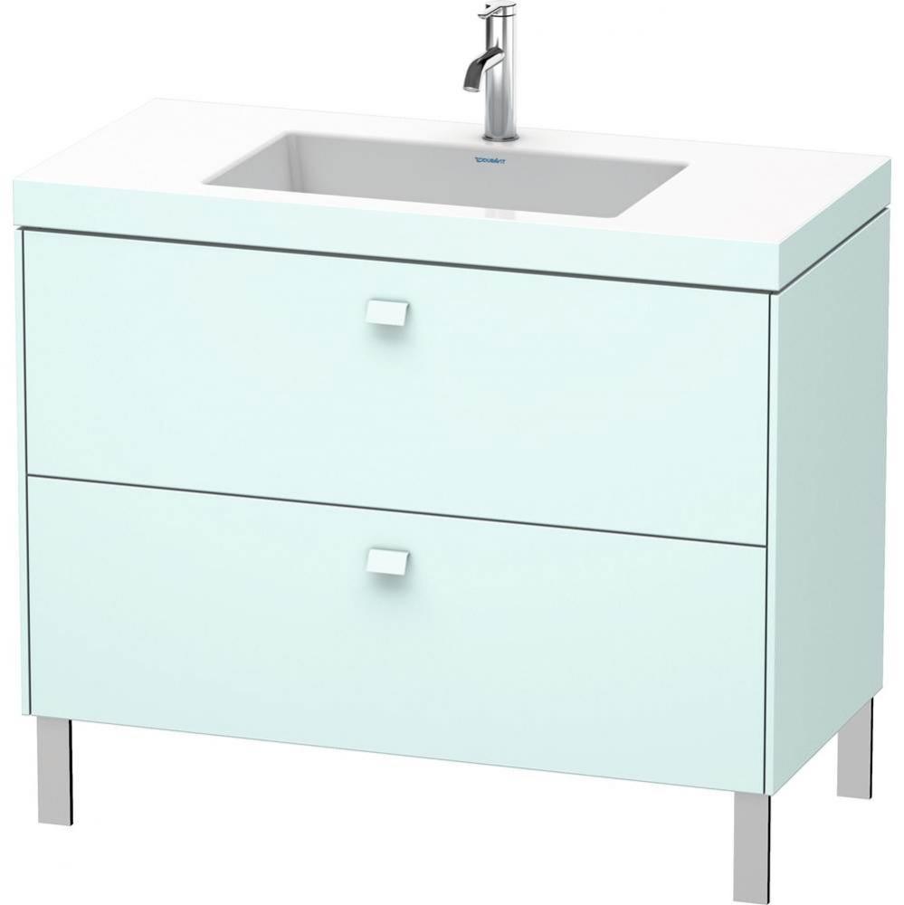 Duravit Brioso C-Bonded Floorstanding Vanity  Light Blue Matte