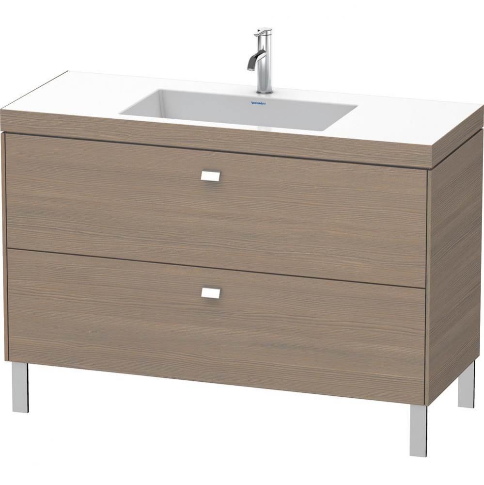 Brioso Two Drawer C-Bonded Floorstanding Vanity Kit Oak Terra