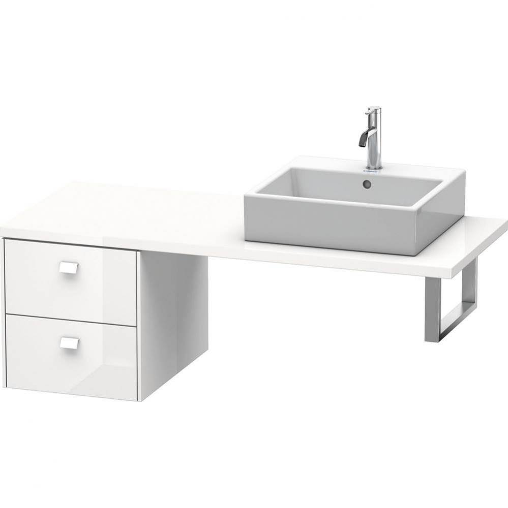 Duravit Brioso Low Cabinet for Console  White High Gloss