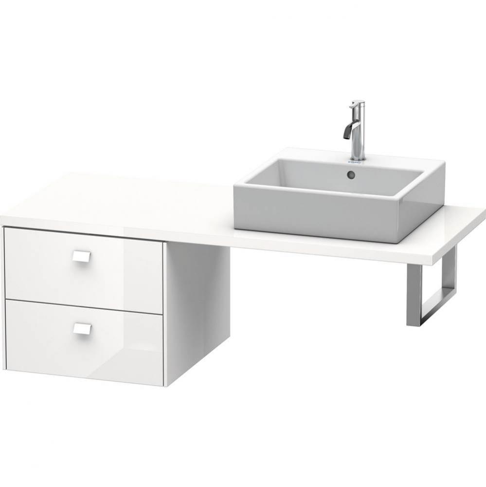 Duravit Brioso Low Cabinet for Console  White High Gloss