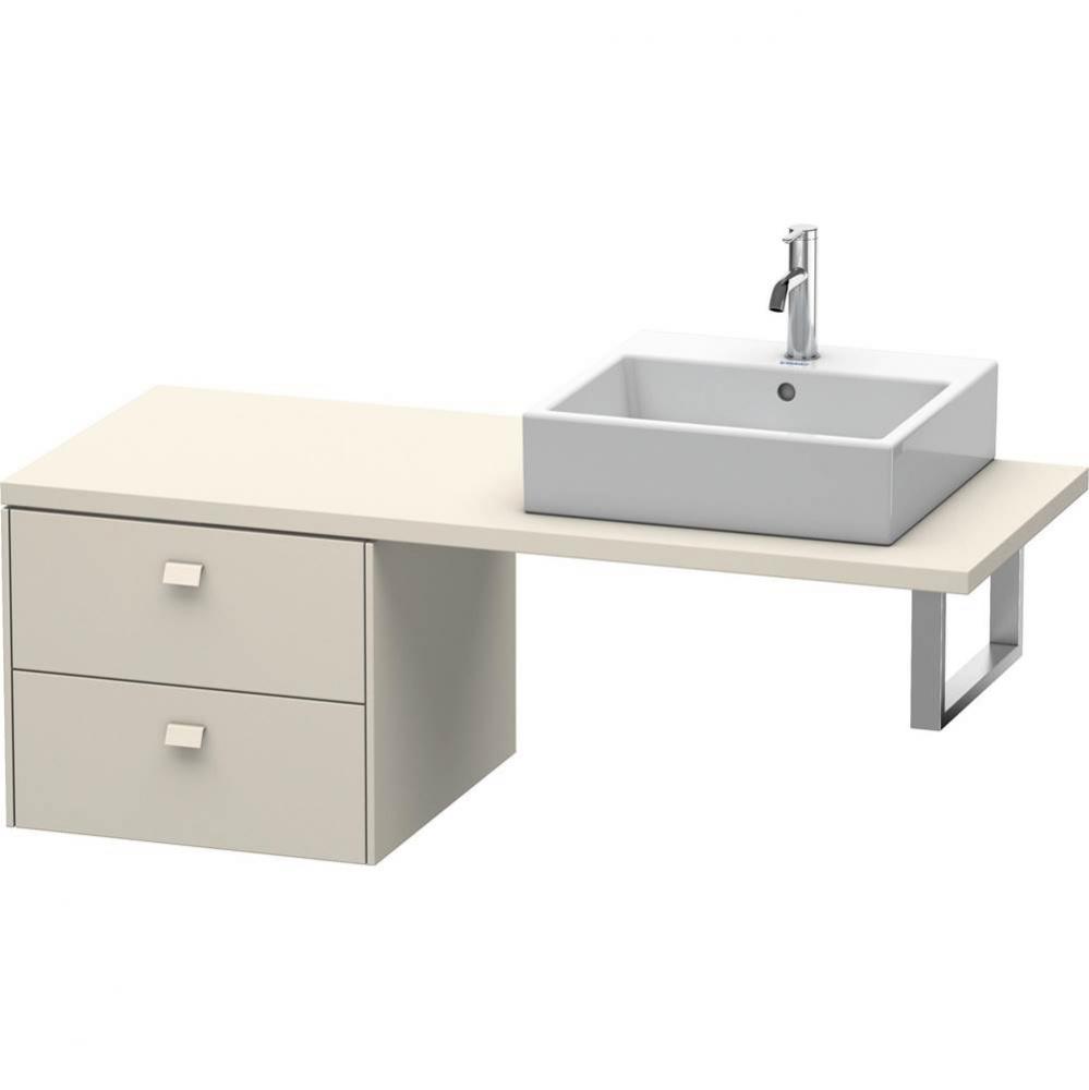 Duravit Brioso Low Cabinet for Console  Taupe Matte