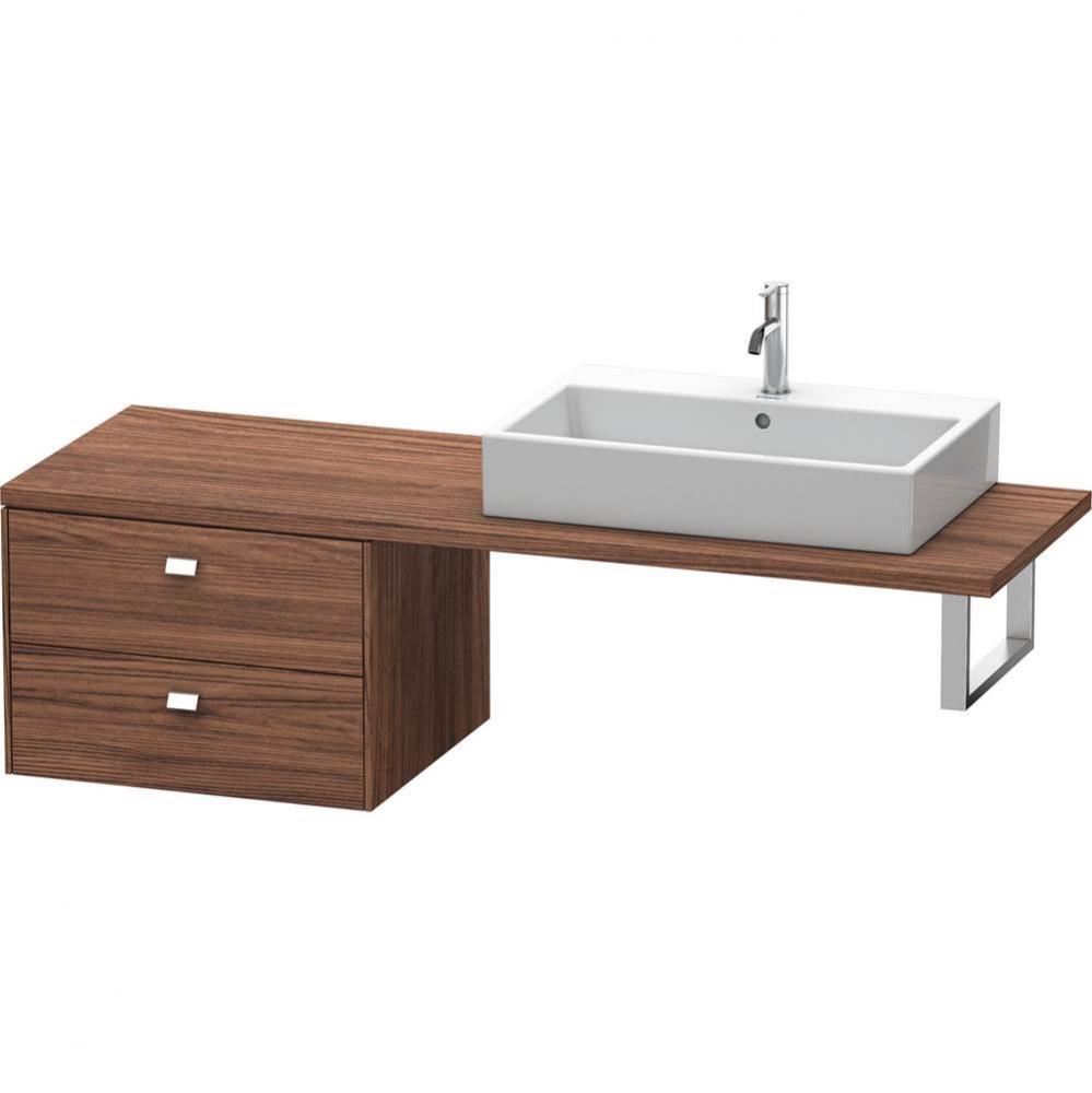 Duravit Brioso Low Cabinet for Console  Dark Walnut