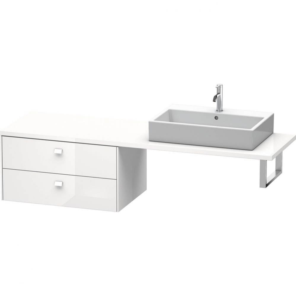 Duravit Brioso Low Cabinet for Console  White High Gloss