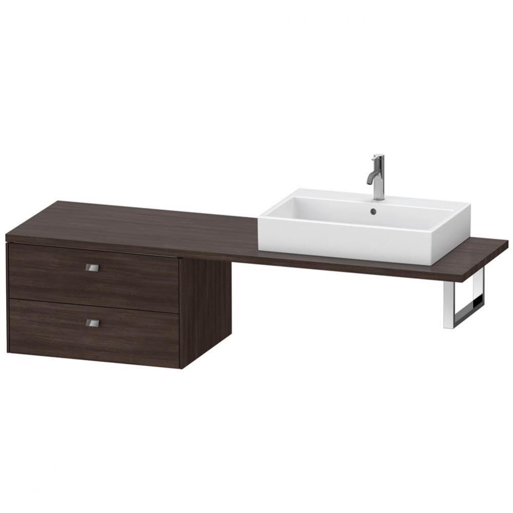 Duravit Brioso Low Cabinet for Console  Chestnut Dark