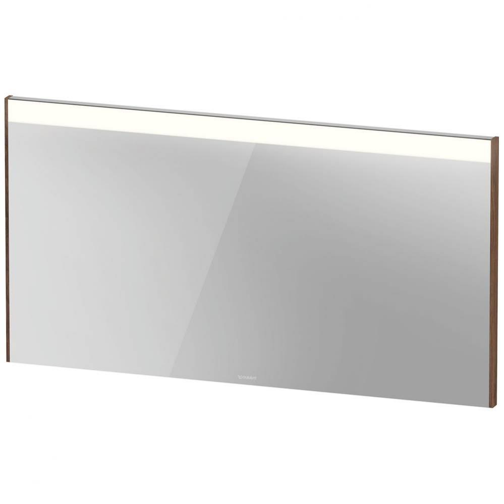 Brioso Mirror with Lighting Walnut Dark