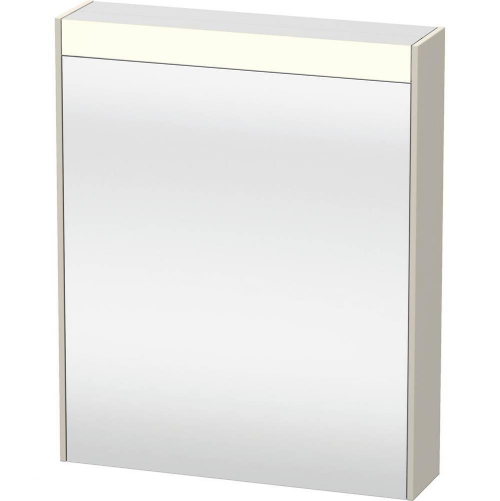 Duravit Brioso Mirror Cabinet with Lighting Taupe