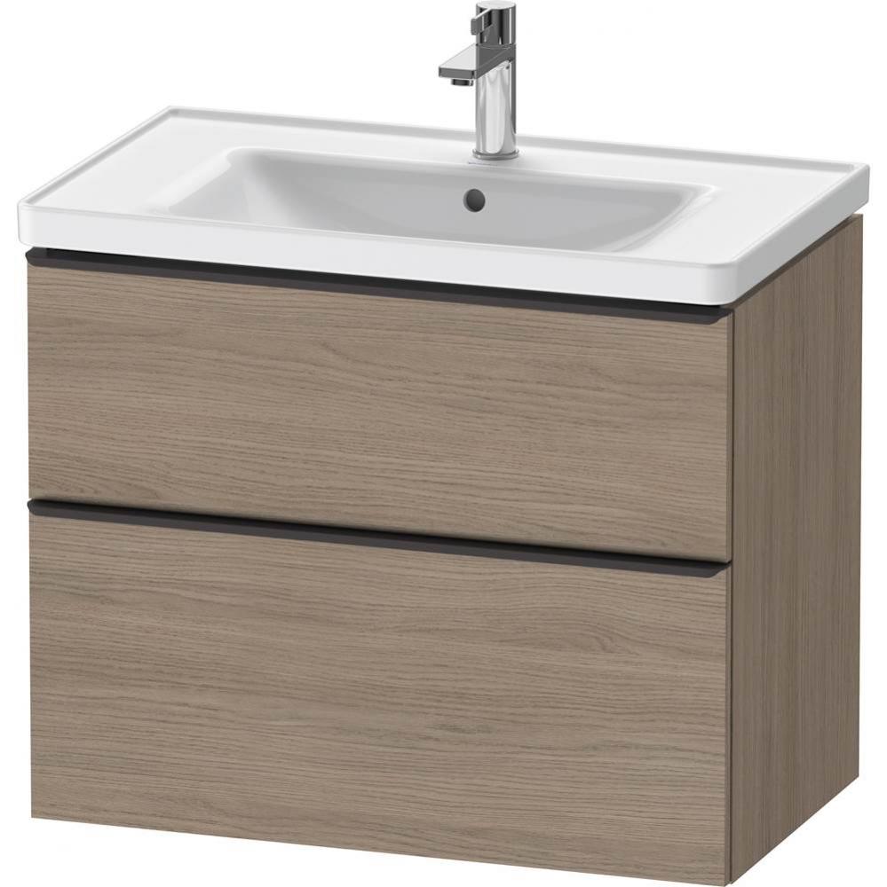 D-Neo Two Drawer Wall-Mount Vanity Unit Oak Terra