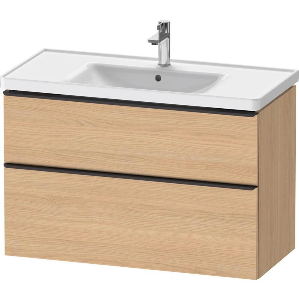 D-Neo One Drawer Wall-Mount Vanity Unit Natural Oak